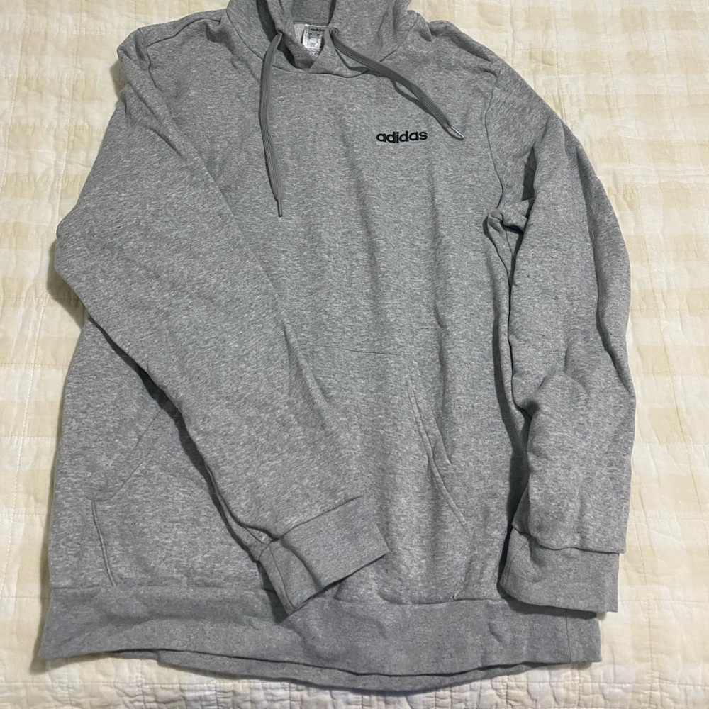 Gray adidas hoodie